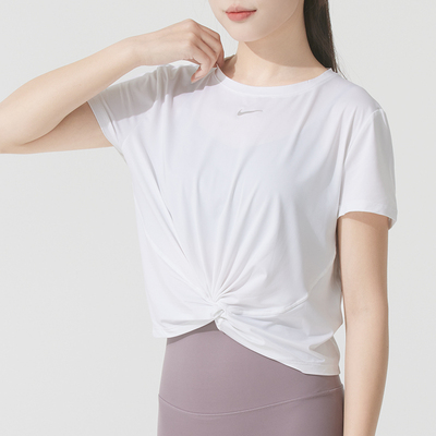 NIKE女舒适透气训练短袖T恤