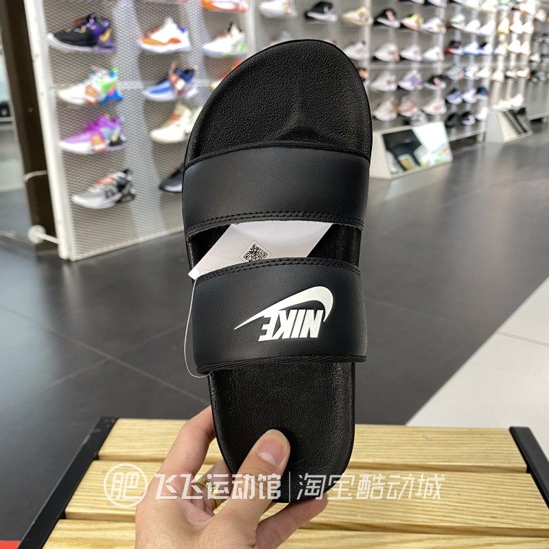 夏正品NIKE耐克轻便复古百搭双绑带女运动休闲沙滩拖鞋DC0496-100