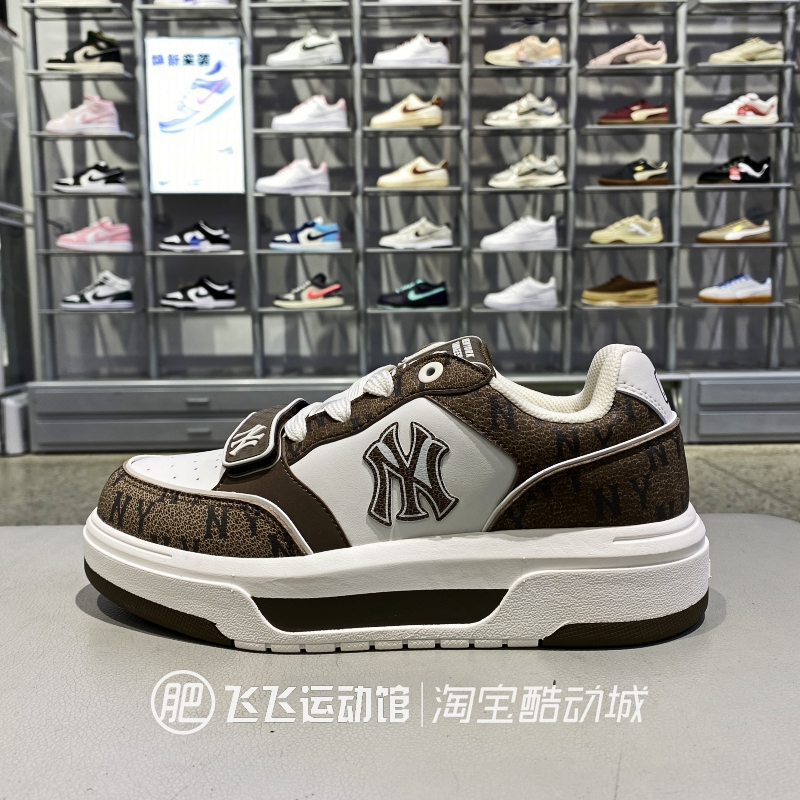 正品MLB百搭魔术贴学长鞋休闲鞋