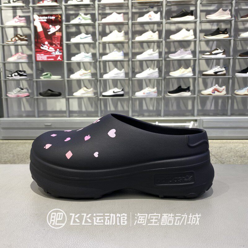 阿迪达斯三叶草女透气运动凉拖