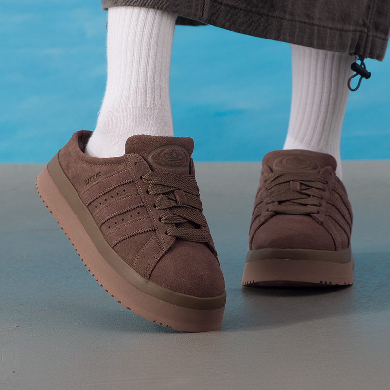 正品adidas阿迪达斯三叶草女CAMPUS00s经典厚底舒适休闲鞋JR3731