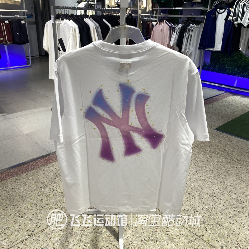 正品MLB断码清仓特价半袖透气舒适百搭男女运动休闲短袖T恤ATSB