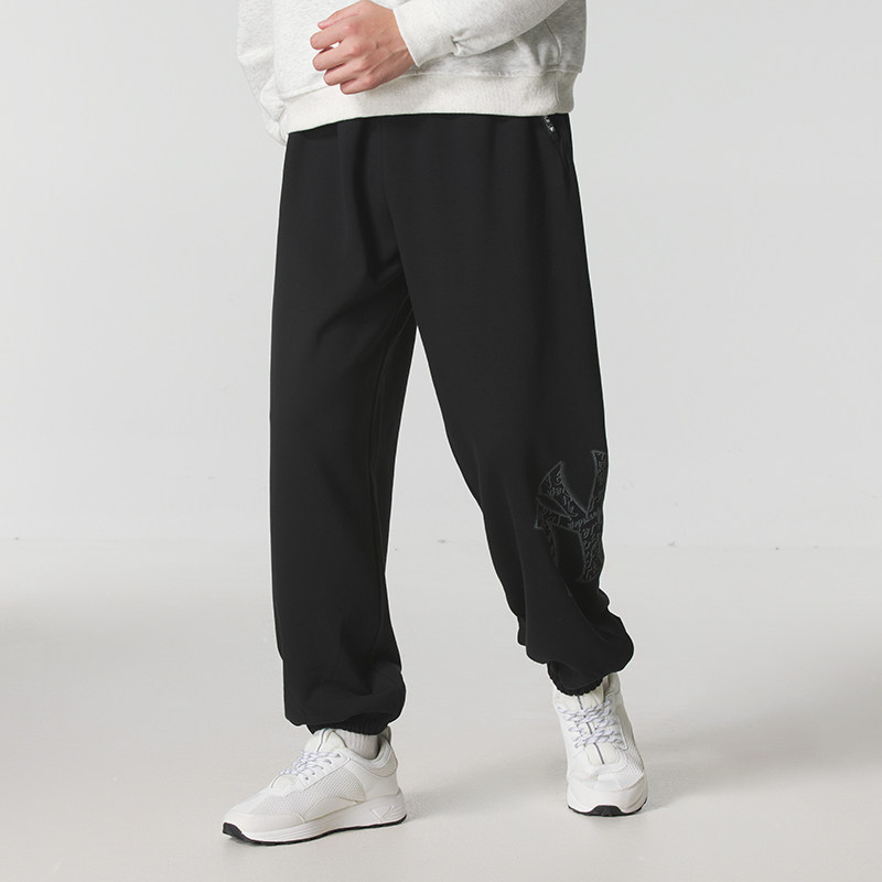 正品新款MLB保暖收口时尚LOGO百搭男女运动休闲针织卫裤长裤APTB,运动服/休闲服装,运动长裤,淘宝优惠券,粉丝福利购,淘宝优惠卷