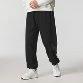 正品 APTB MLB大标LOGO直筒收口复古宽松男女情侣运动休闲针织长裤