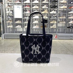 正品MLB字母刺绣大标百搭时尚男女运动休闲斜挎单肩包手拎包ABQAN