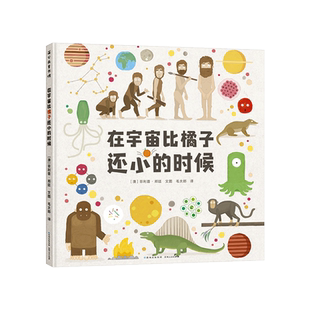 在宇宙比橘子还小的时候精装绘本对宇宙和生命的来龙去脉一目了然3-4-5-6岁适读幼儿启蒙早教认知图画书蒲公英睡前阅读正版童书