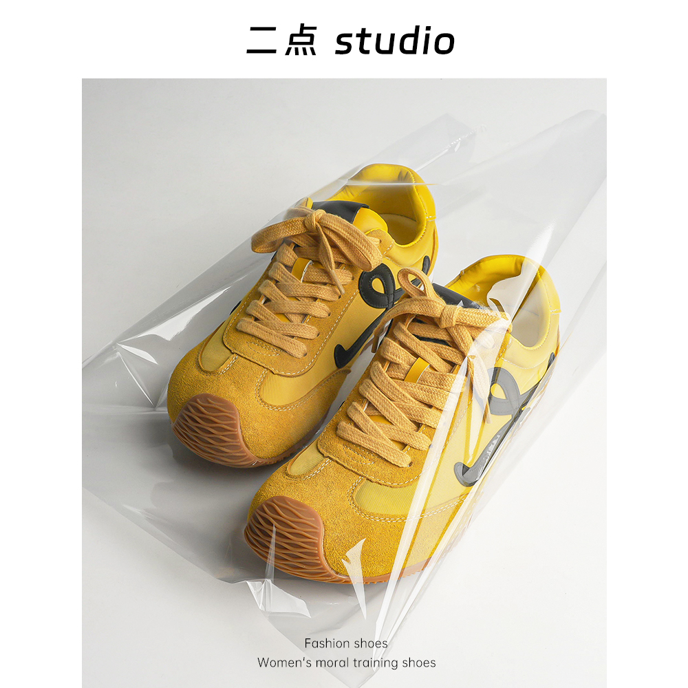 【二点studio】黄色德训鞋女款