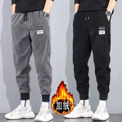 灯芯绒裤子男20秋冬休闲长