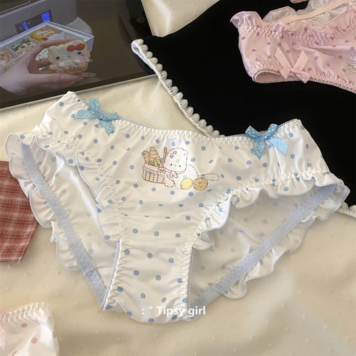 微醺森林女士三角裤可爱冰丝