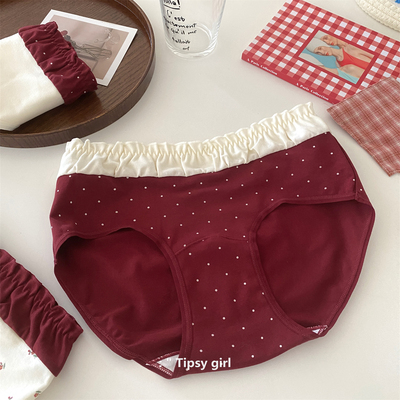微醺森林女生本命年红内裤