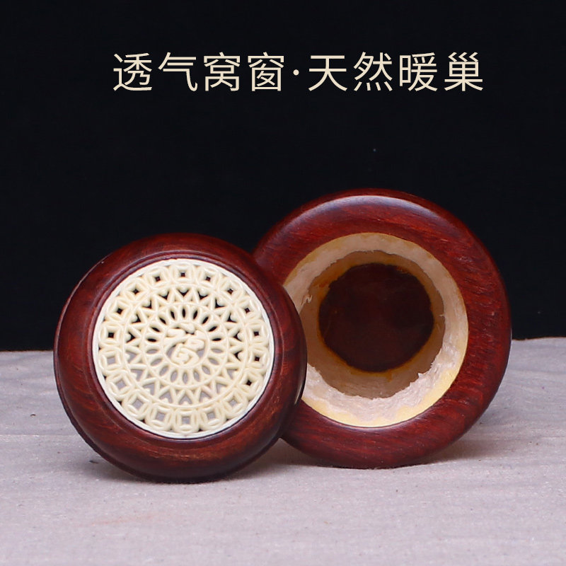 葫芦摆件蝈蝈葫芦叫罐鸡心过冬笼子保温范制有胆簧文玩手把件罐子