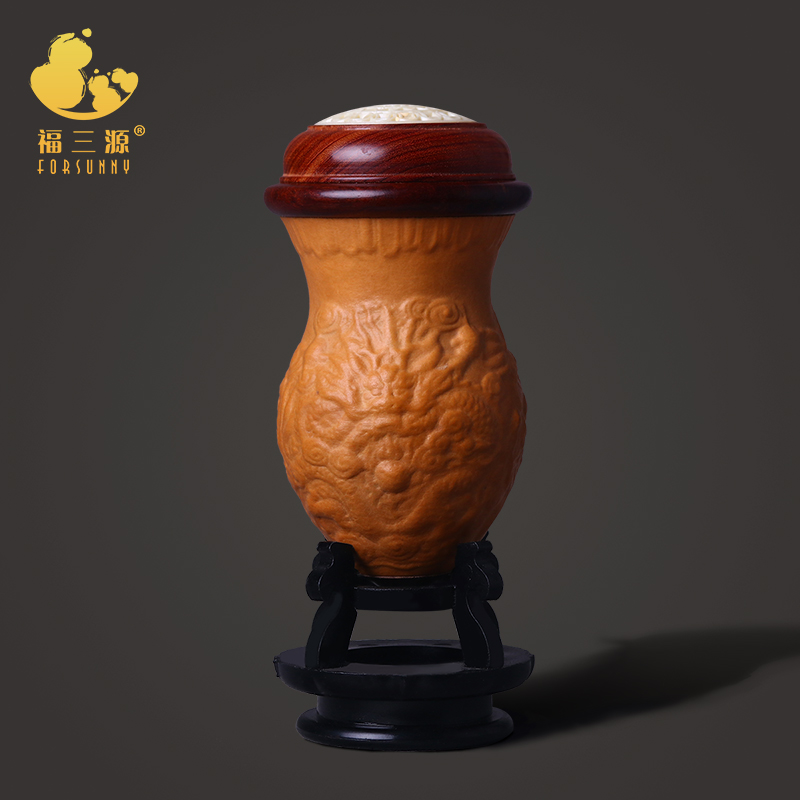 蝈蝈葫芦鸡心叫罐笼子文玩精品高端模具本长养蝈蝈的葫芦口盖蒙心