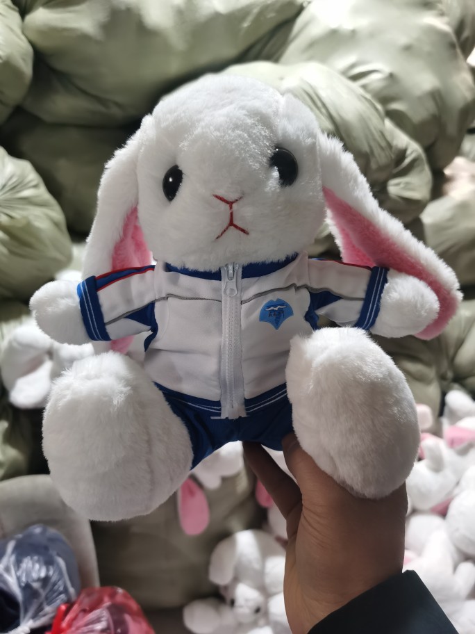 校服兔熊蓝美熊校服公仔