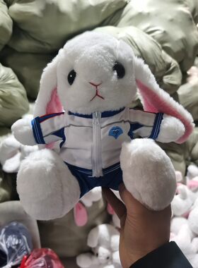 成都七中校服兔熊蓝美熊校服公仔