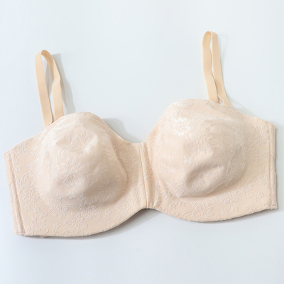 外贸大码防滑防下掉文胸 大胸显小半杯内衣 75G 80G 85G 90G 95G