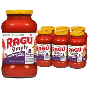 Roasted 美国乐鲜烤蒜味意粉酱无蔗糖 RAGU Simply Sauce Garlic