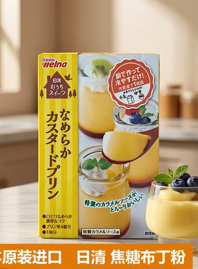 日本进口日清焦糖布丁粉甜品食材DIY自制 Caramel Pudding Powder