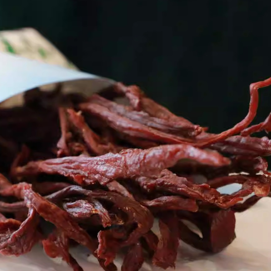 内蒙古特产风干牛肉干超干细条原味250克