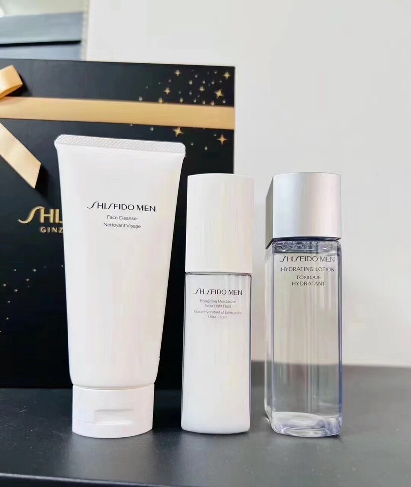 shiseido资生堂男士三件套水乳洗面奶套装补水保湿控油抗痘祛黑头