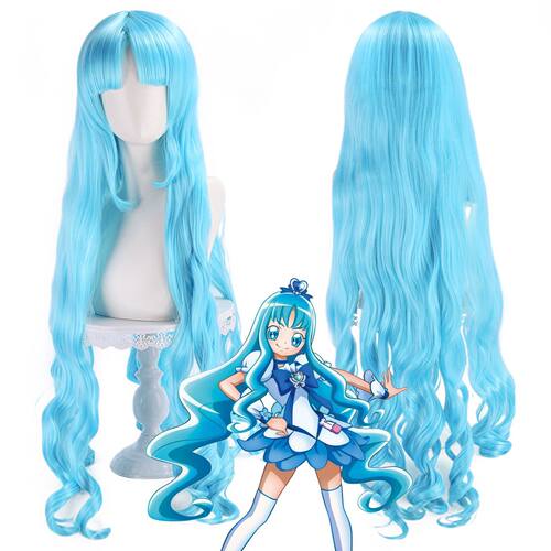heartcatch光之美少女 来海绘里香cos假发长卷发头皮款
