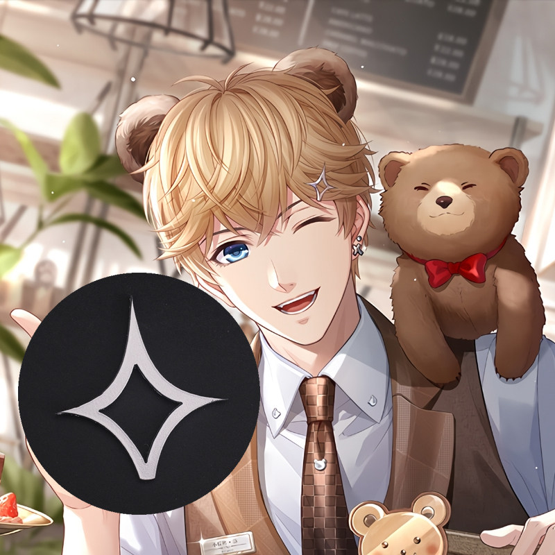 恋与制作人周棋洛同款配饰头饰发卡发夹还原卡通