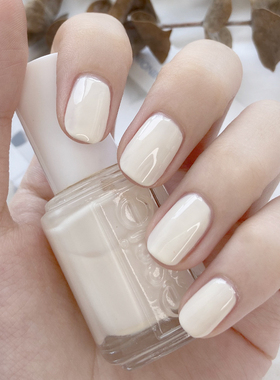 美国essie指甲油05#白色不掉色持久快干免烤分装美甲裸粉小瓶子