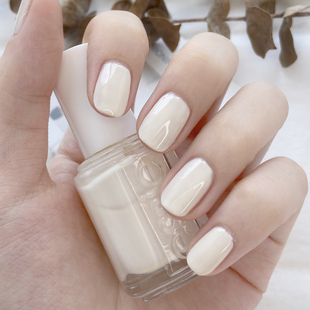 美国essie指甲油05 美甲裸粉小瓶子 白色不掉色持久快干免烤分装