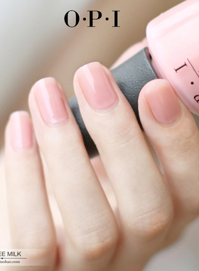 美国OPI指甲油环保持久美甲柔美透明浅粉健康色裸色法式H19淡粉仙