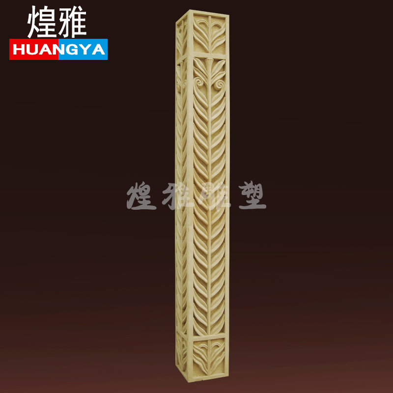 煌雅新款GRC水泥人造砂岩浮雕镂空透光柱子墩圆雕景观罗马柱雕塑