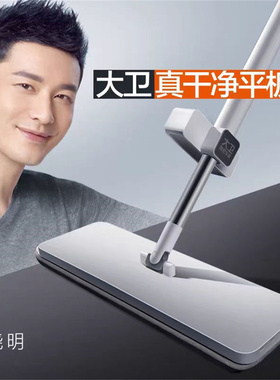大卫平板拖把新款免手洗家用一拖净2025大号懒人P12拖布拖地神器