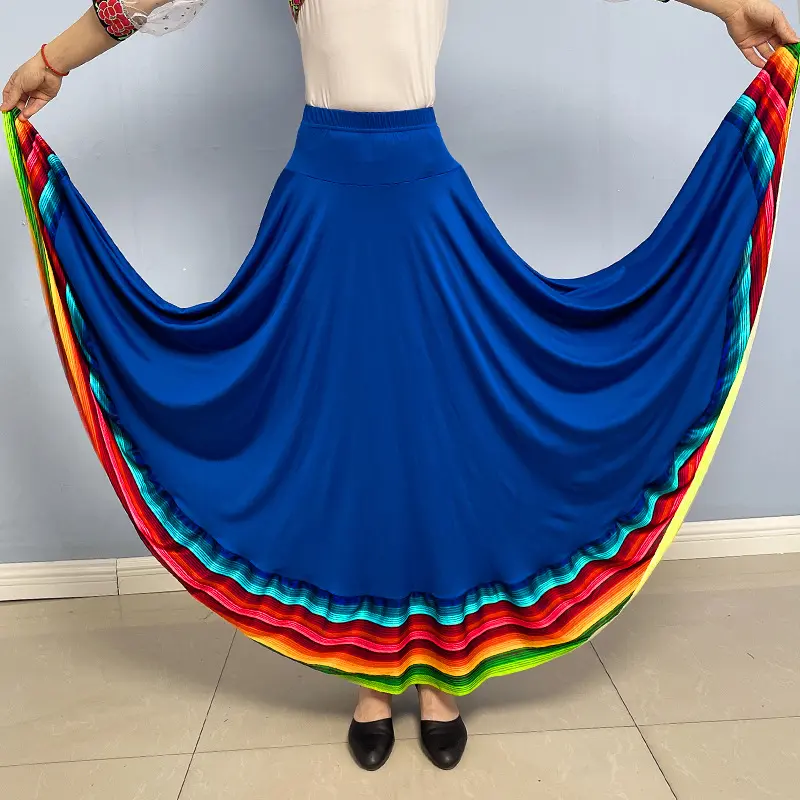 广场舞服装新款半身裙高腰裙子女