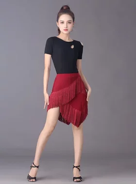 拉丁舞裙新款练功服装女成年人