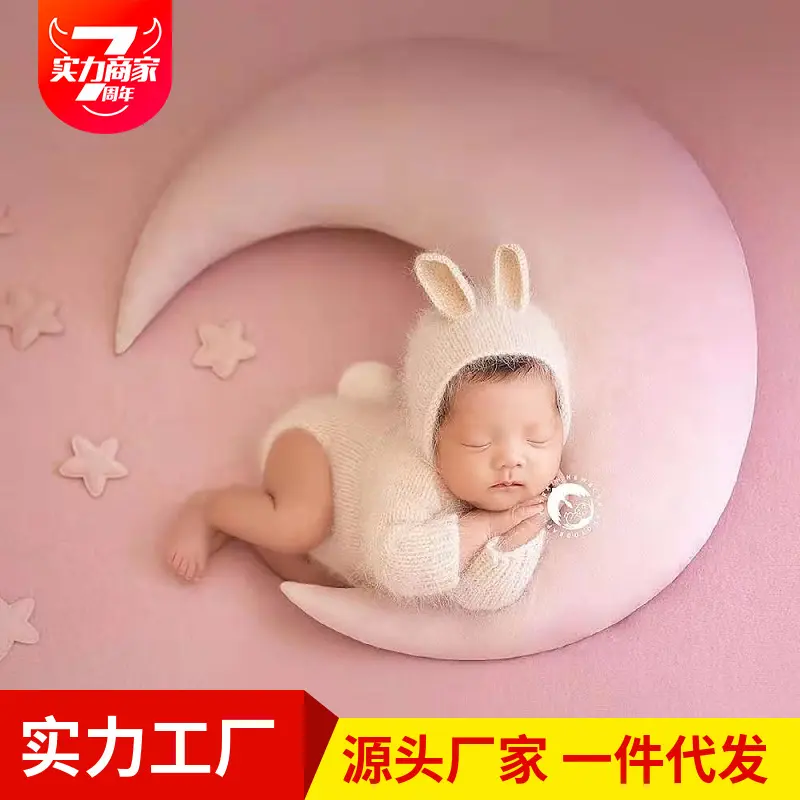 圣诞节儿童服装新款摄影小白兔