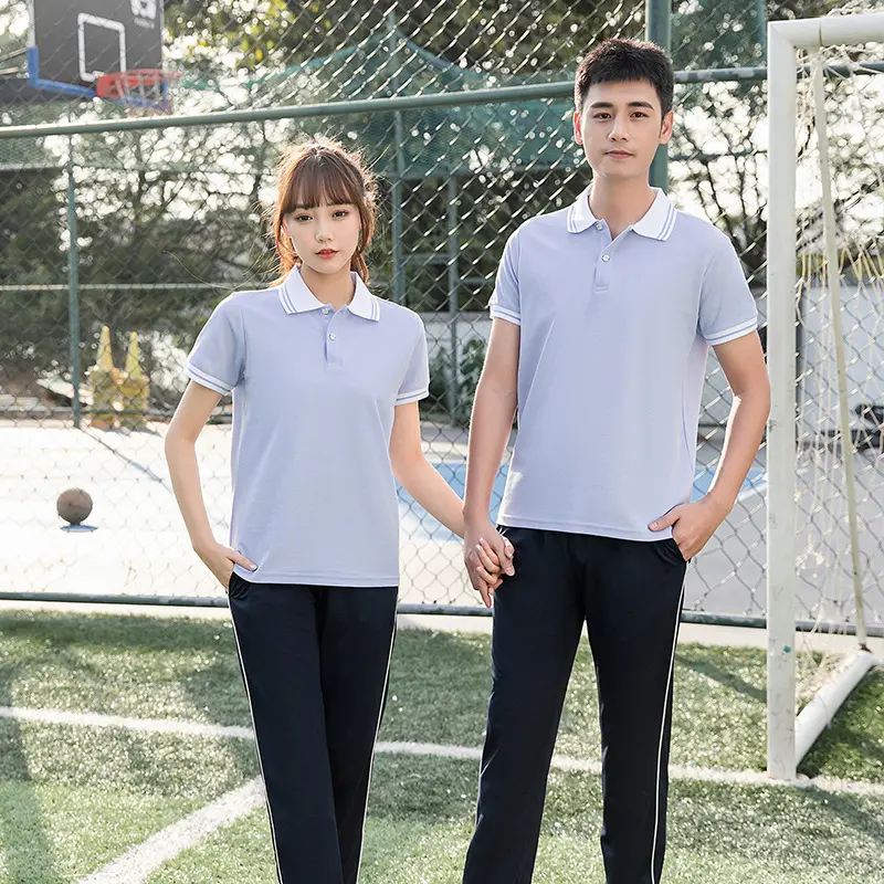 夏季初中高中生校服套装短袖衫
