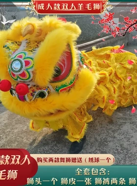 舞狮道具南狮醒狮成人儿童双人