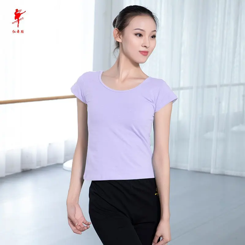 舞蹈服上衣恤女鸡翼袖舞蹈服装