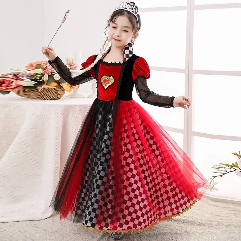 万圣节儿童服装女童巫婆裙化装