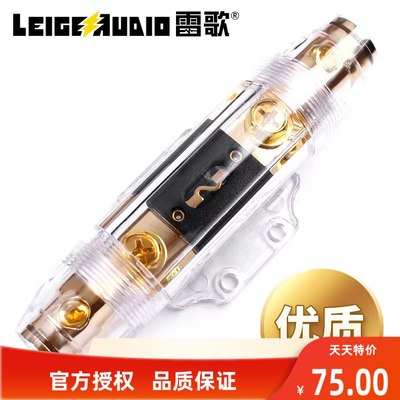 雷歌授权纯铜锌合金镀24K金ANL音响大保险座带100A保险(LGF-40)