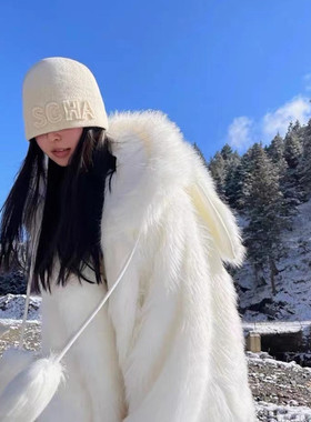 SCHA德国手作制帽2021早秋新款柔软羊毛针织帽毛线百搭护耳冷帽