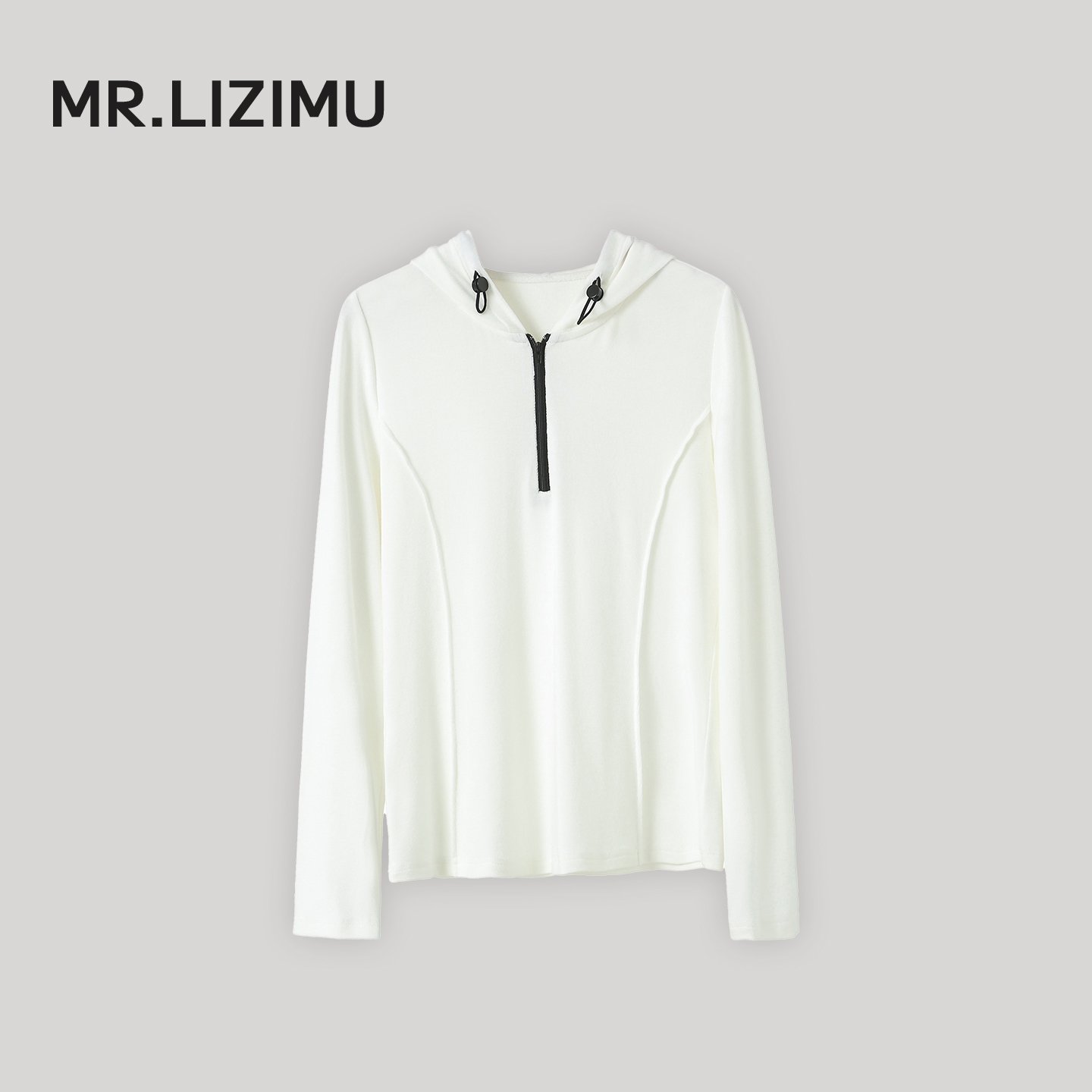 休闲连帽长袖T恤修身显瘦