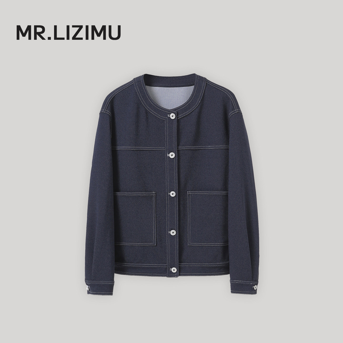 李子木先生简约休闲牛仔外套女2026春季新款小香风减龄百搭夹克衫