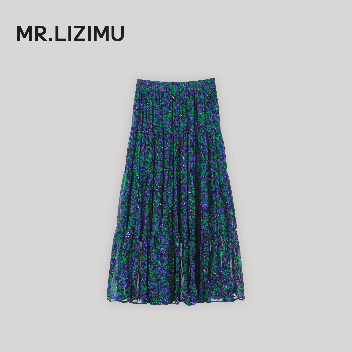 李子木先生春季减龄碎花半身裙女2026新款松紧腰显瘦中长A字半裙