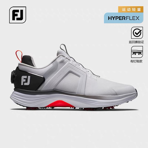 FootJoy高尔夫球鞋男士HyperFlex运动轻量稳定男鞋golf有钉鞋子