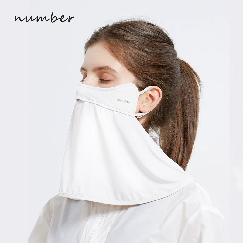 Number高尔夫防晒面罩女护颈一体防紫外线golf运动护眼角冰丝脸罩