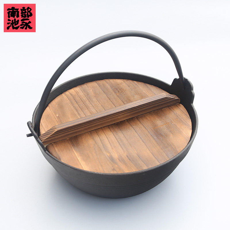 （清仓处理）铸铁炖锅家用无涂层老式吊锅加厚汤锅日式寿喜锅锅具