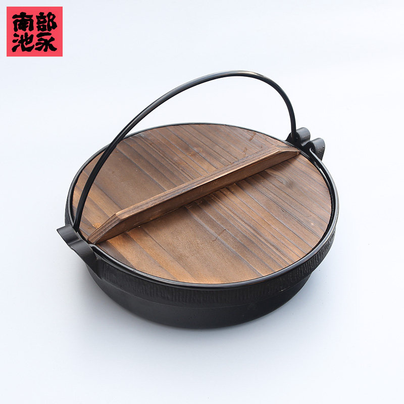 （清仓处理）日本进口寿喜锅加厚锅具不易粘铸铁锅煎锅