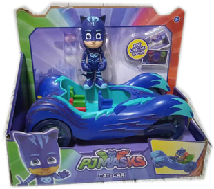 正版进口新款pj masks睡衣小英雄声光回力跑车玩具猫小子飞壁侠