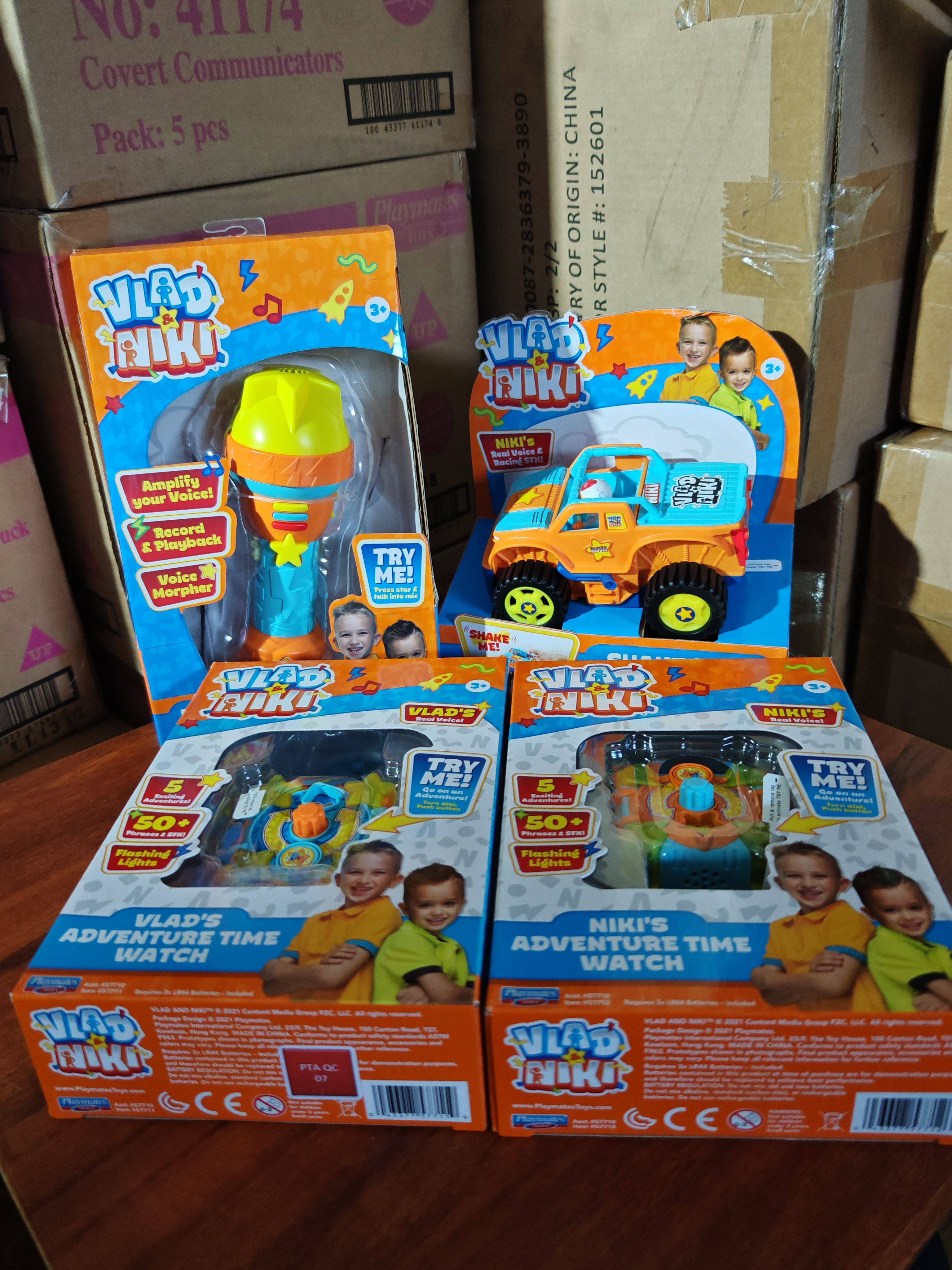 弗拉德和尼基话筒手表小汽车国内现货角色扮演儿童玩具男