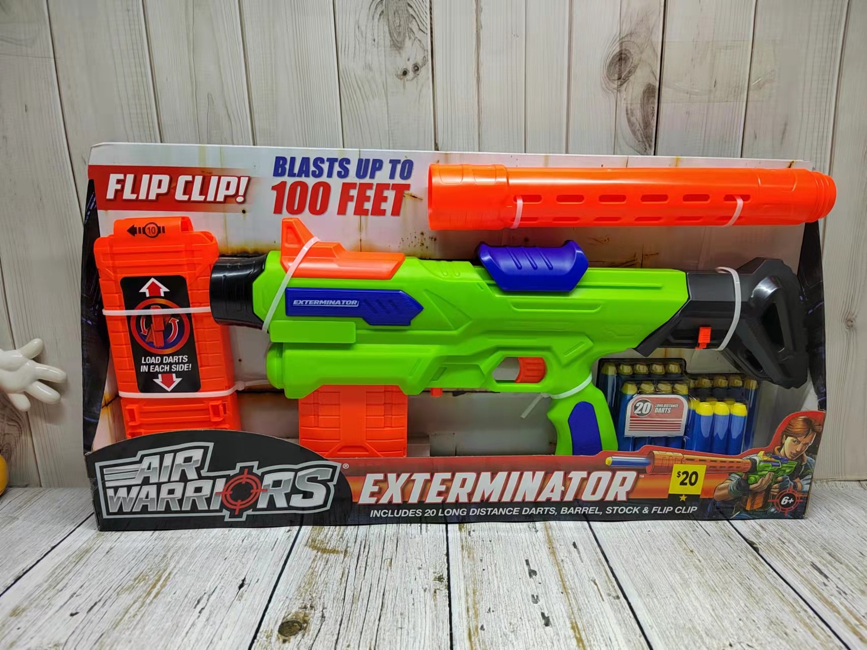 现货包邮儿童玩具小蜜蜂buzzbee长管组合双匣发射器男孩女孩儿童