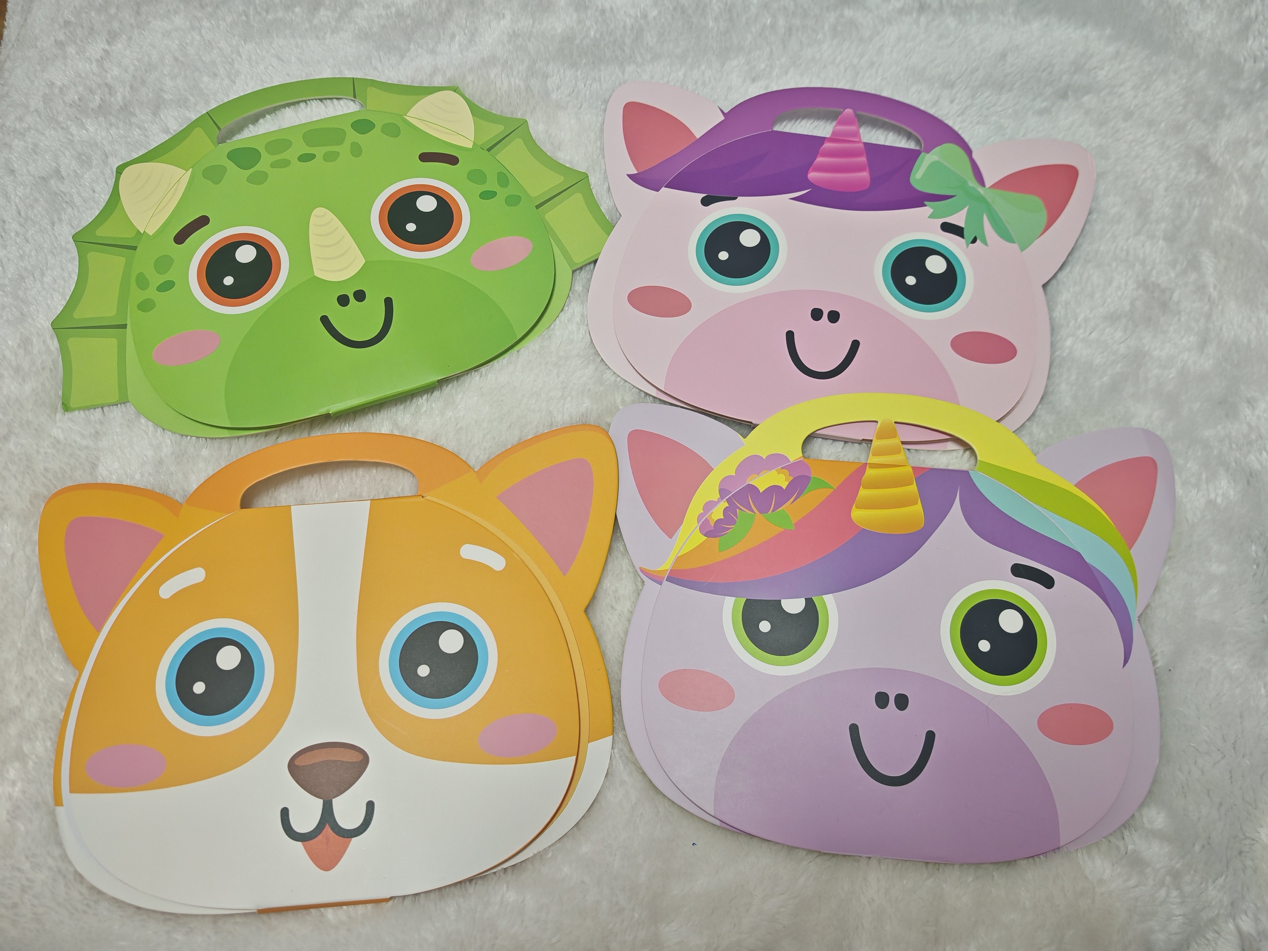 出口大不列颠 AVEC立体动物造型手提画画本 笔记本 儿童素描本